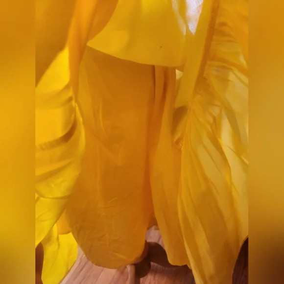 NWT RHODE Lea Dress In Yellow Ombre Size Small - Picture 15 of 15